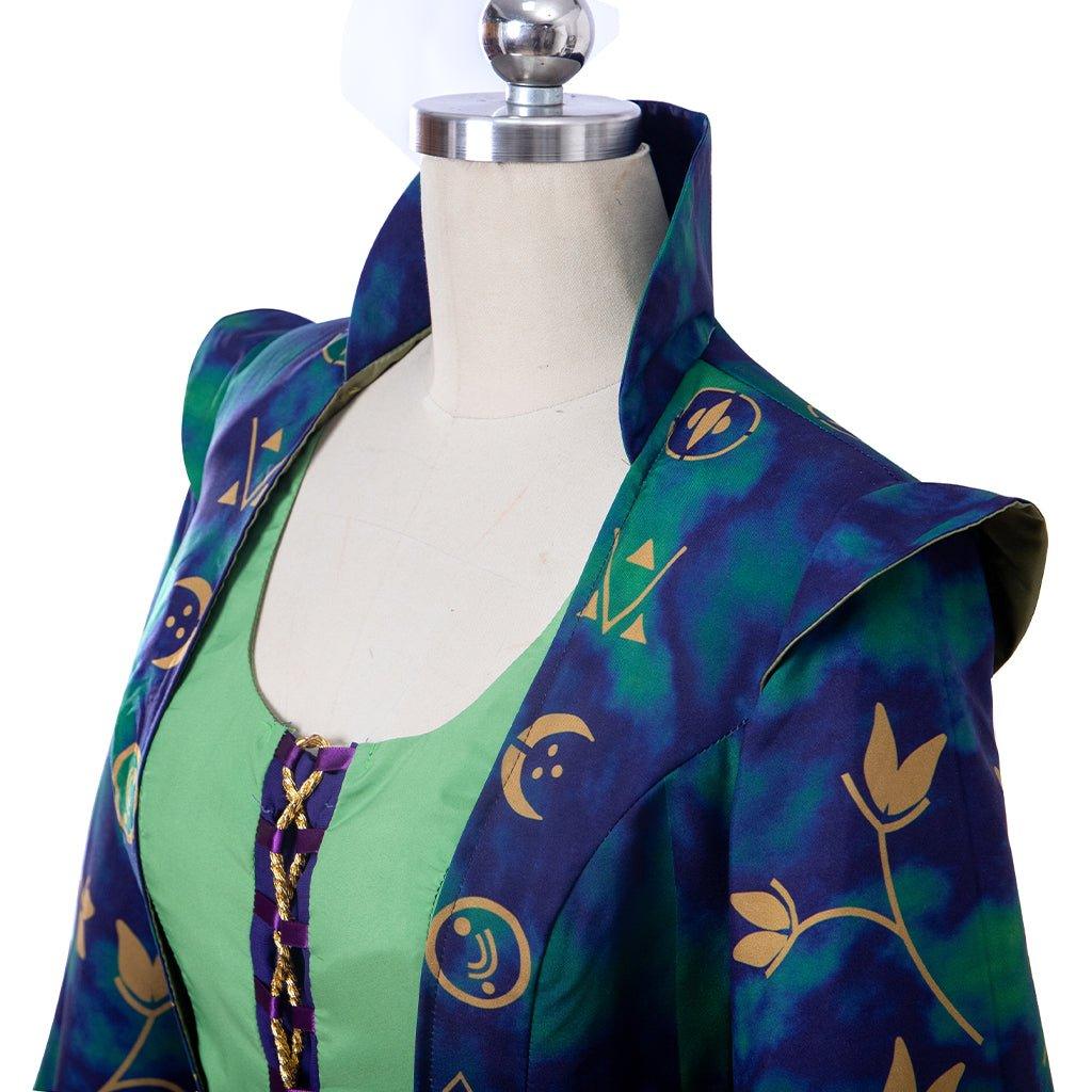 Женский костюм Виннифред Сандлерсон | Зеленое платье ведьмы для Хэллоуина