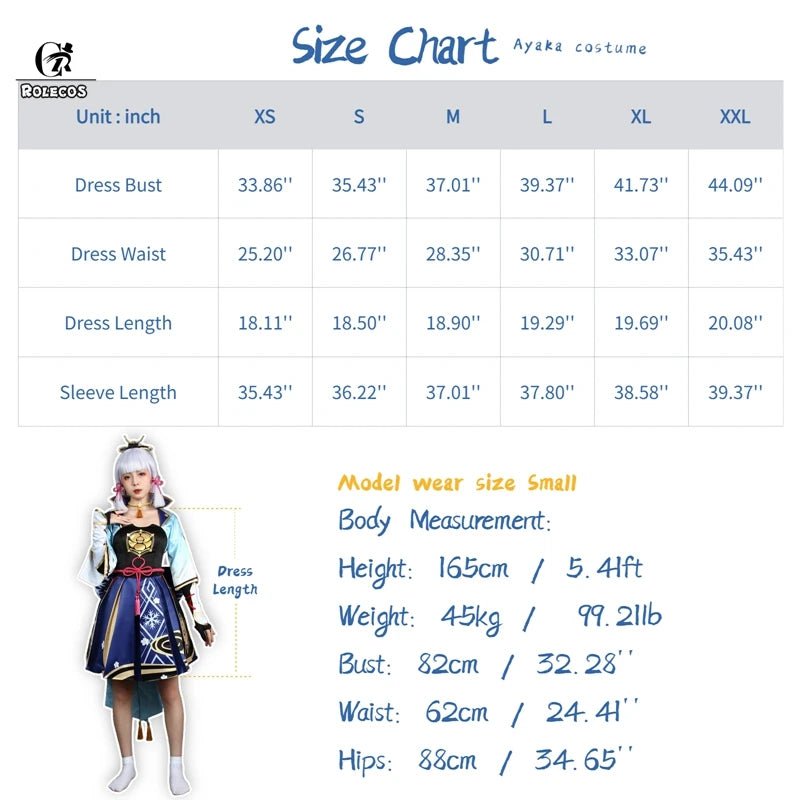 ROLECOS Костюм Камисато Аяки из Genshin Impact для женщин, платье для косплея, Хэллоуина и ролевых игр
