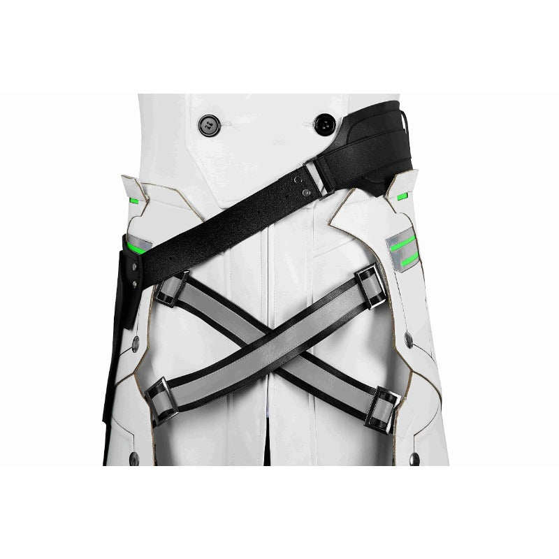 Костюм для косплея Sephiroth из FF7 Ever Crisis - Высококачественный белый плащ для Хэллоуина и вечеринок