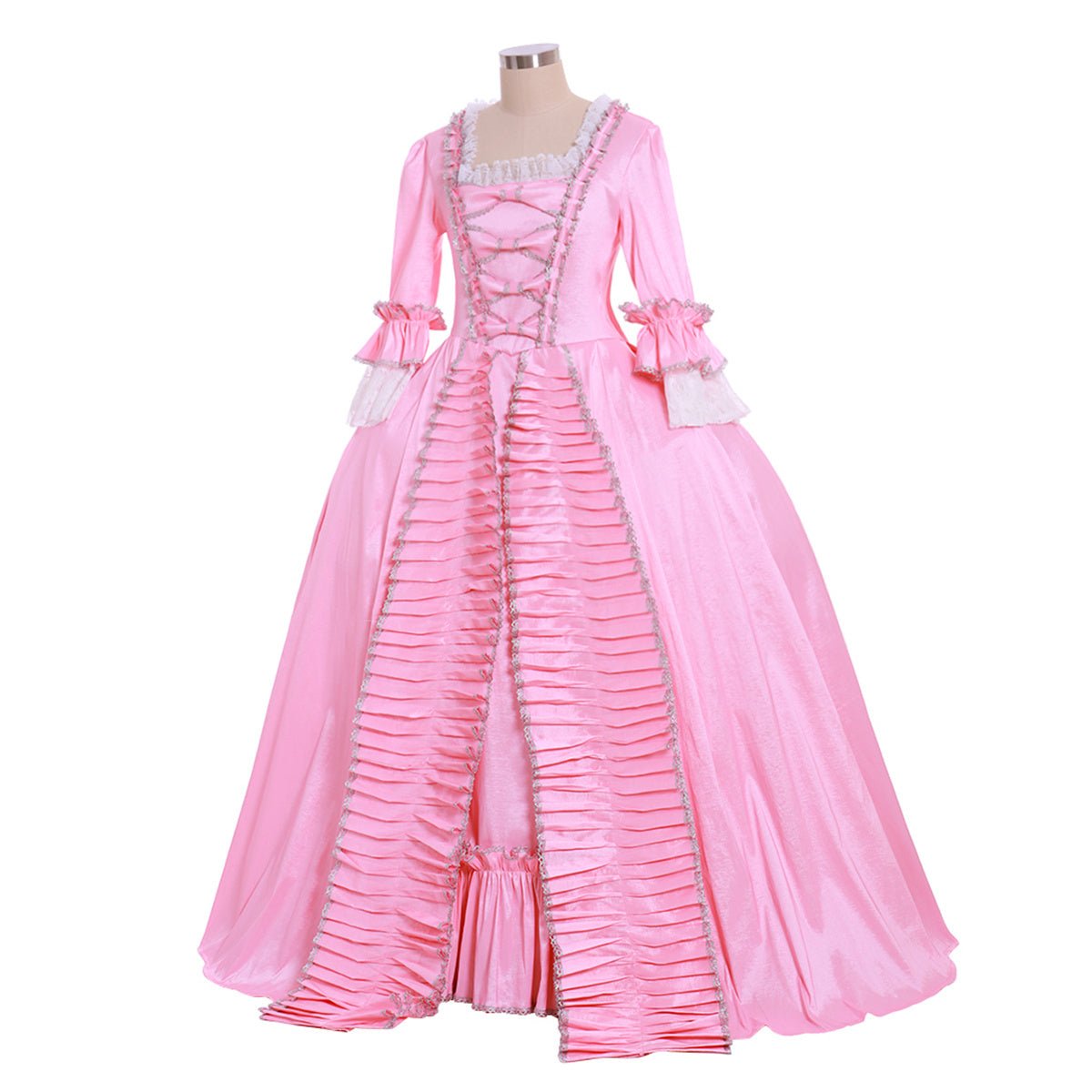 Средневековое благородное розовое платье для косплея