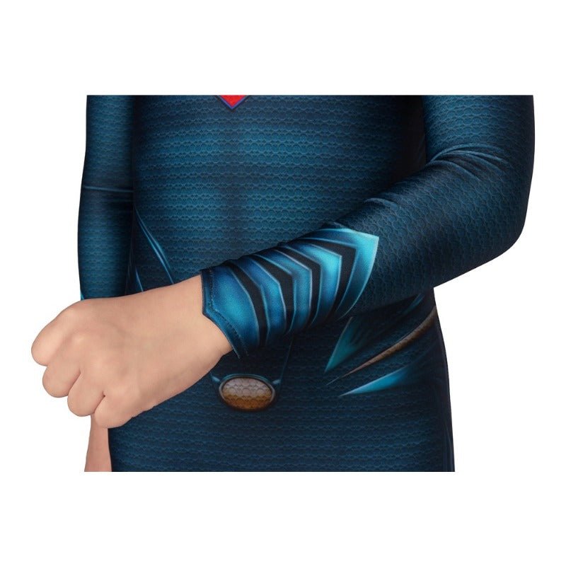 Костюм Супермена Косплей для Детей Кларк Кент Человек из Стали 3D Печать Ручная Работа