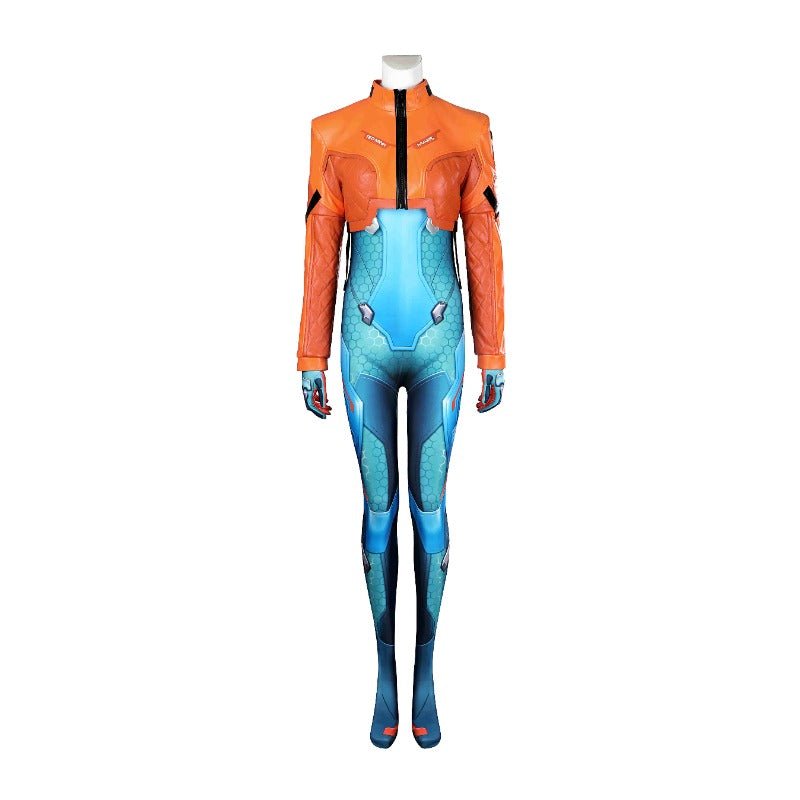 Overwatch 2 Женский Синий Костюм Джуно для Хэллоуина и Карнавала