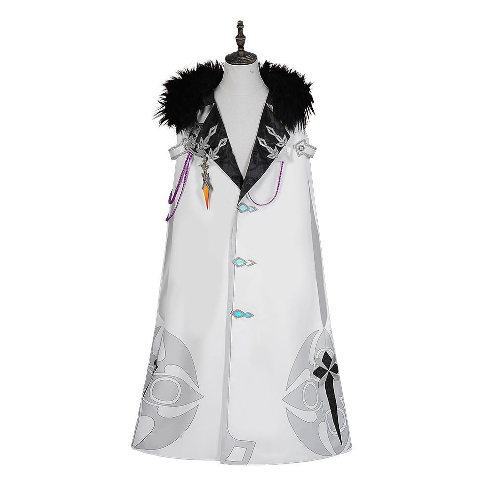 Genshin Impact Плащ Фатуи Костюм для косплея Перр Панталон Тарталья Арлекин Доктор Сандрон Коломбина Регретор