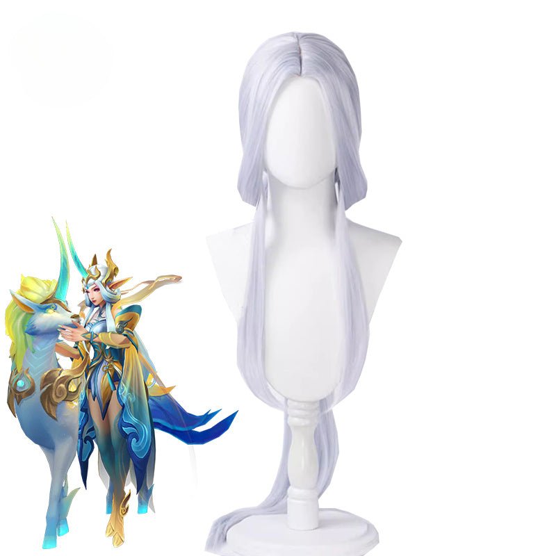 LOL Вечное Путешествие Сорака Костюмный Парик 100см Женщины Длинные Костюмные Парики Термостойкие Синтетические Волосы