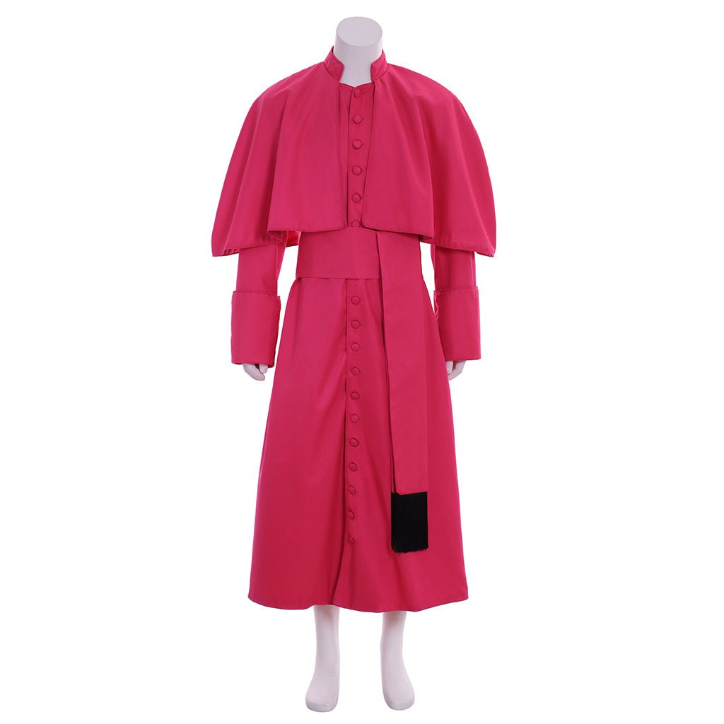 Мужской костюм римского духовенства - красная средневековая ряса с поясом