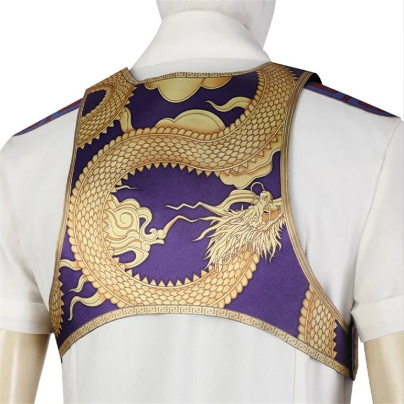 Костюм Лю Канга для косплея в китайском стиле | Боевой костюм из Mortal Kombat для вечеринок на Хэллоуин