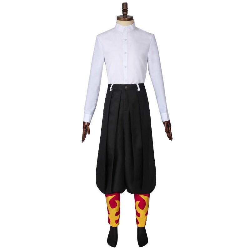 Костюм Кёджуро Рэнгоку для косплея из аниме «Истребитель демонов» — Официальный аниме-наряд