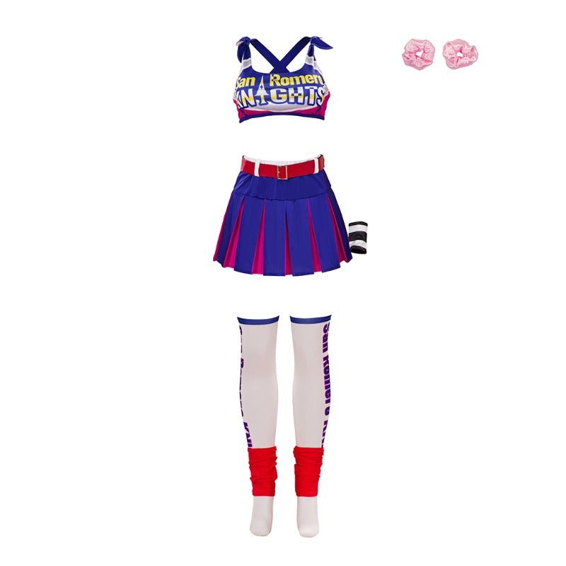 Костюм Джульетт Старлинг для косплея - Lollipop Chainsaw, топ и юбка для женщин и девушек