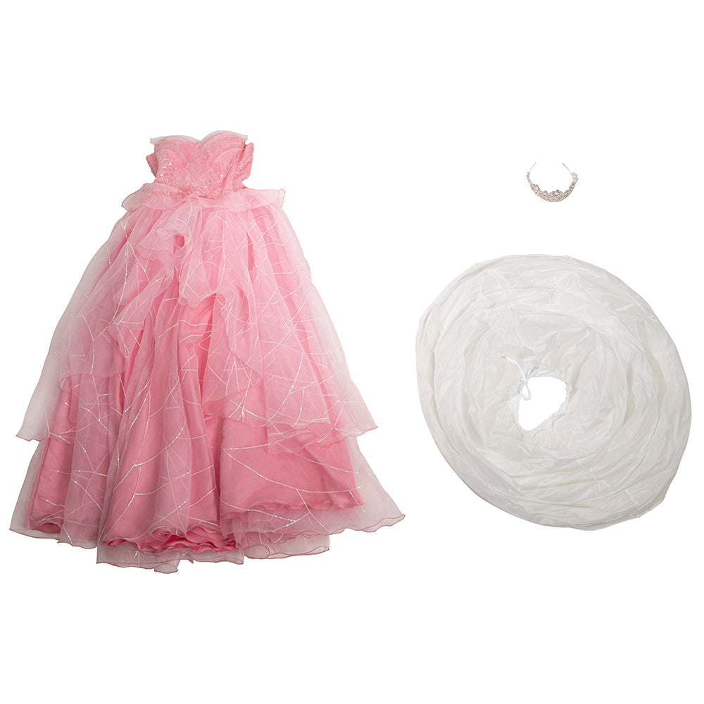 Платье Глинды Доброй Ведьмы - Доступная версия костюма для косплея из мюзикла Wicked