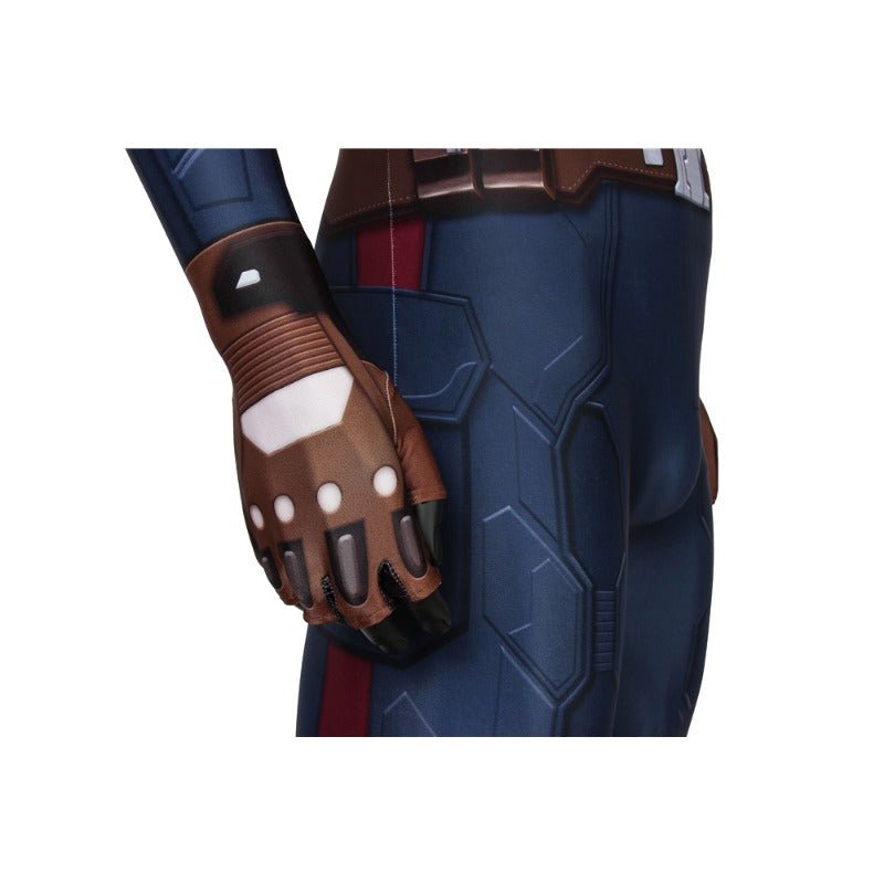 Костюм Капитана Америки Зимний Солдат с цифровой печатью для фанатов и косплей-мероприятий