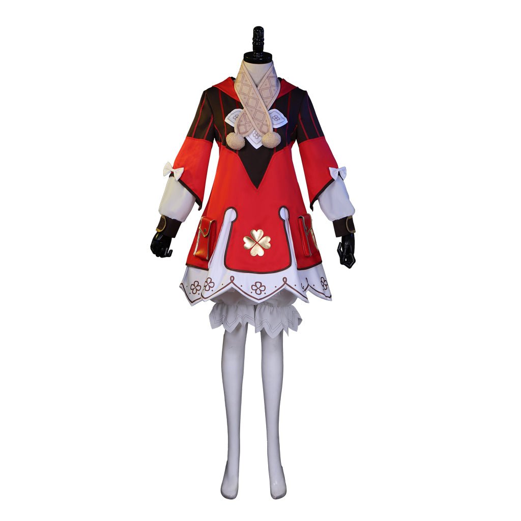 Genshin Impact Klee Костюм для косплея Лоли платье с шляпой и аксессуарами Полный набор