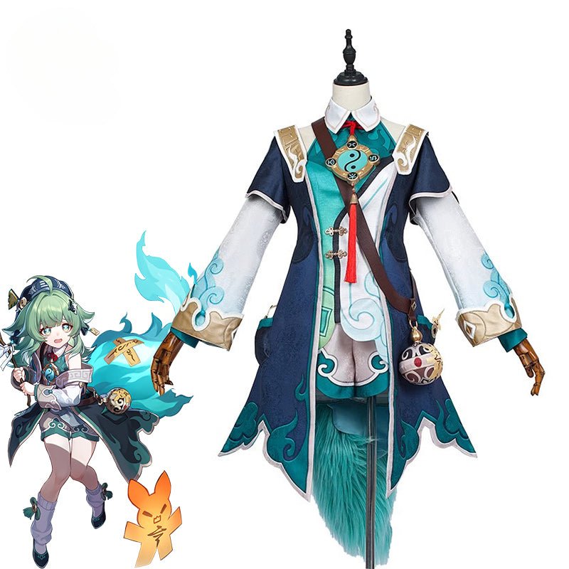 Костюм для косплея Huohuo из игры Honkai Star Rail - Девушка-лисица с Xianzhou Luofu, платье для Хэллоуина, карнавала, вечеринки