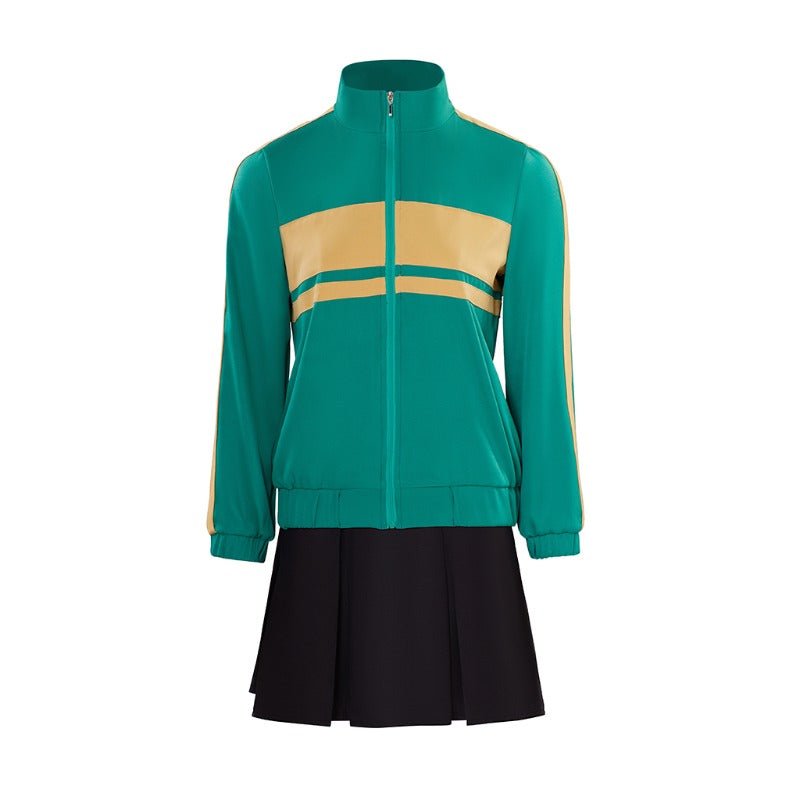 Костюм для косплея Ким Пайн из Скотта Пилигрима: зеленое пальто и юбка для женщин на Хэллоуин