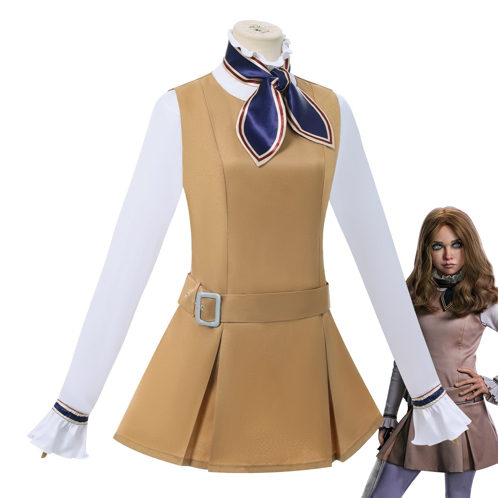 Костюм M3GAN 2.0 для косплея – Хэллоуин и сценические выступления для взрослых и детей