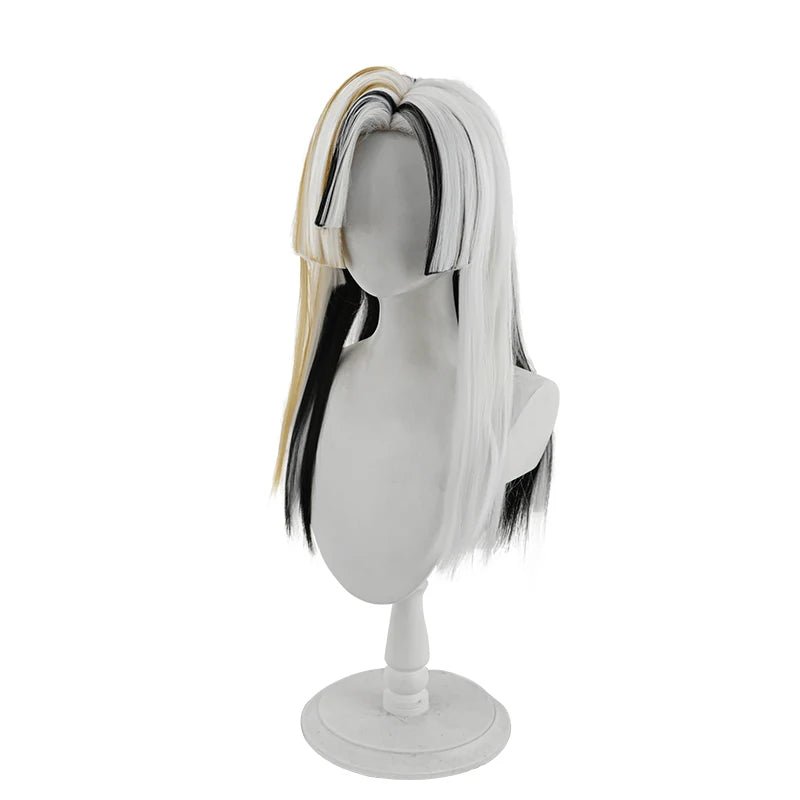 Игра LOL Каллиграфия Xayah Костюм Прикосновения Парик 55см Смешанный Цвет Женщины