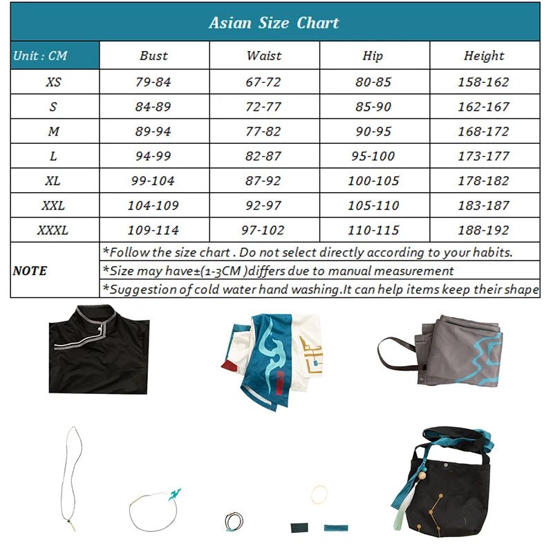 Костюм для косплея Dan Heng и Xidi из игры Honkai Star Rail для мужчин