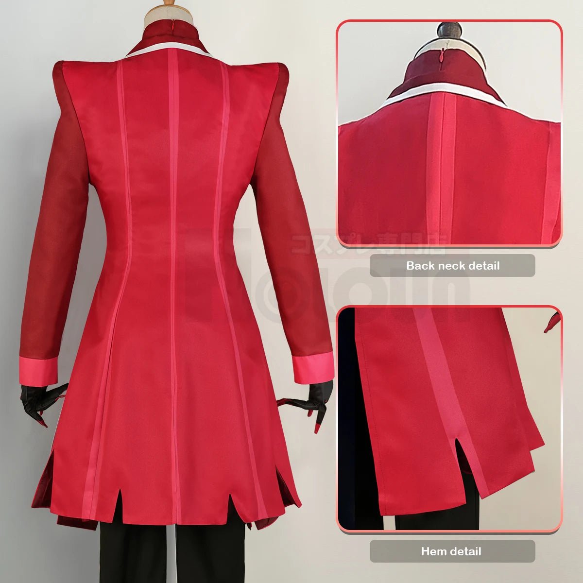 Костюм для косплея Аластора из Hazbin Hotel, парик из синтетического волокна, регулируемый размер, подходит для Хэллоуина и конвенций