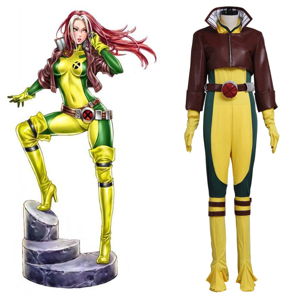 Костюм супер злодейки Fantasia X 97 для женщин - Длинное пальто и комбинезон