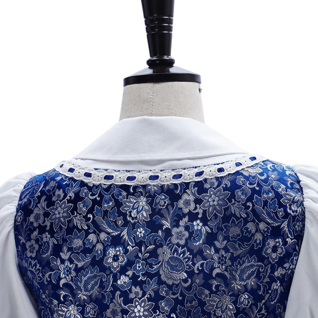 Костюм Принцессы Белль Синее Платье для Женщин