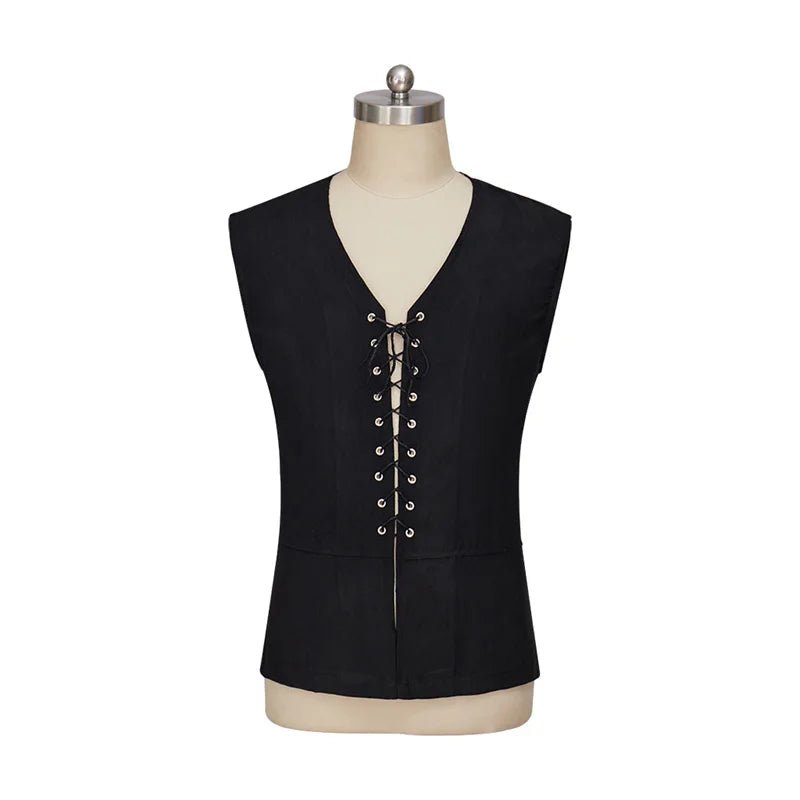 Средневековый викинг стимпанк жилет - Готический пиратский жилет эпохи Возрождения для мужчин | Серия костюмов Animegrad