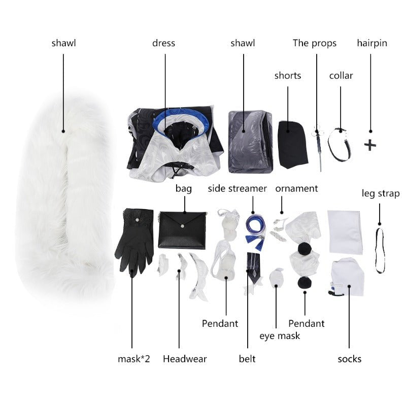 Костюм для косплея Whisperain из Arknights - Стандартный размер, премиум качество