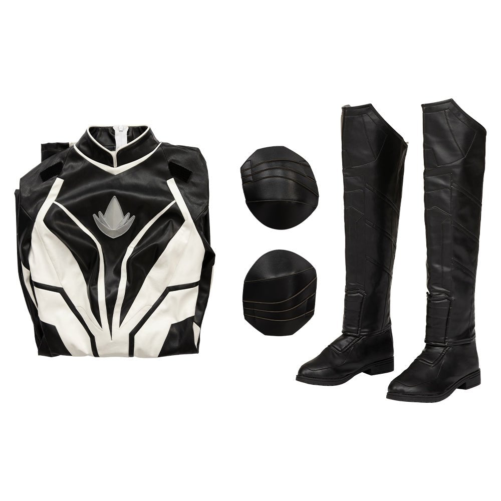 Делюкс костюм Моники Рамбо для косплея из фильма 'The Marvels - Капитан Марвел 2' на Хэллоуин