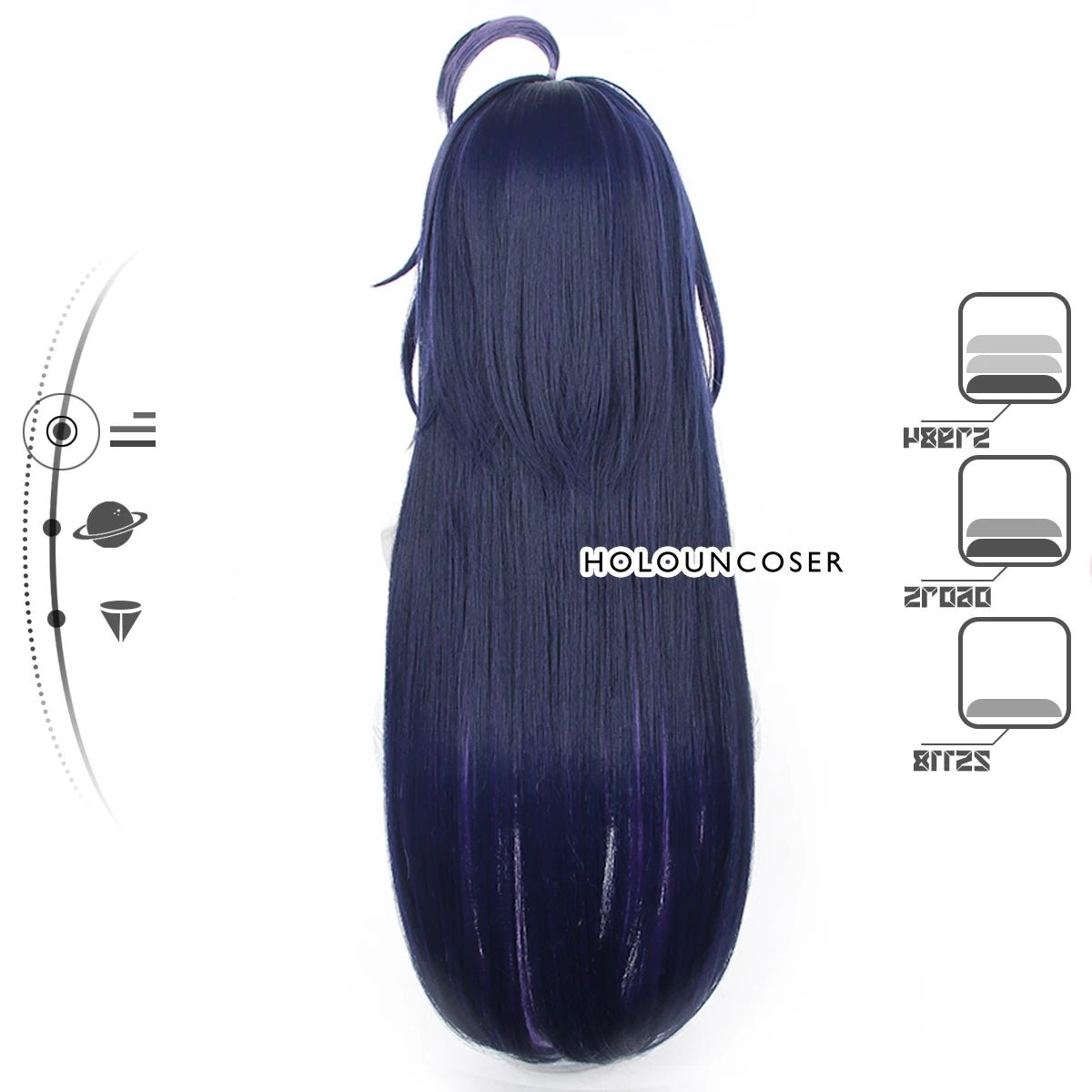 Honkai Star Rail Игра Seele Костюмный Парик Розетка Термостойкий Синтетическое Волокно Гребень Заколка Регулируемый Хэллоуин Вечеринка