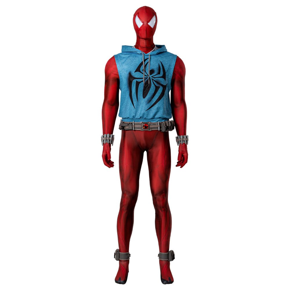 Костюм Scarlet Spider для косплея - Spider-Man: Через вселенную паутины аутентичный наряд