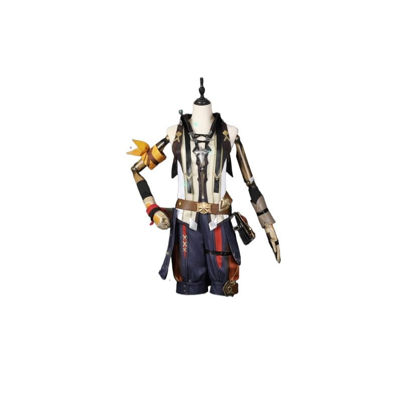 Genshin Impact Беннет Костюм для косплея Обновленная версия C02939 AA – Мужской косплей для фанатов игр