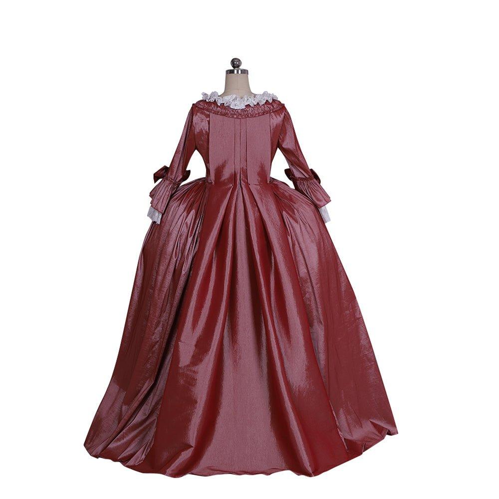 Платье в стиле рококо Марии-Антуанетты XVIII века - хамелеоновые оттенки с яркими бантами