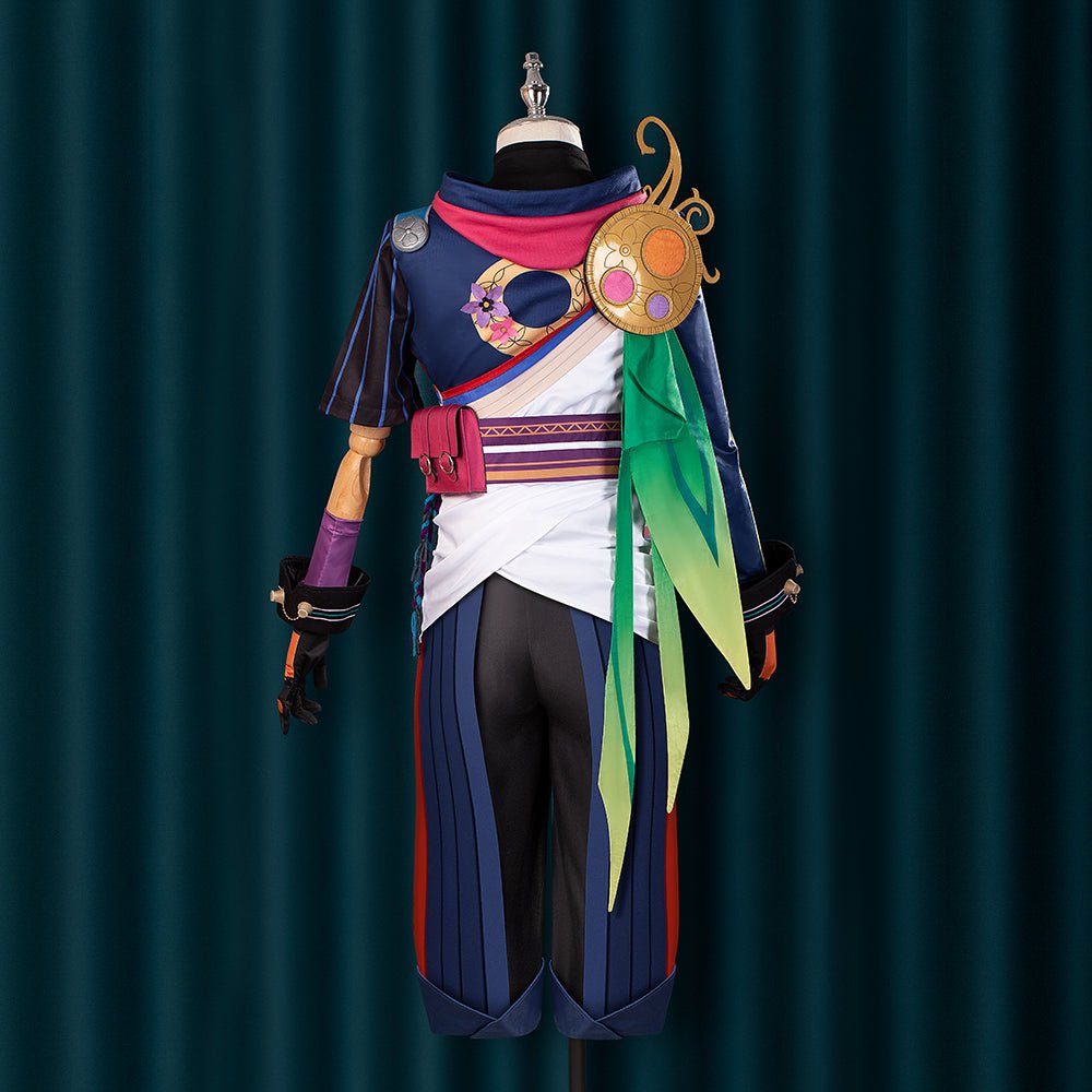 Костюм для косплея Genshin Impact с аксессуарами для ушей, ультрафиолетовый дизайн, идеально для Хэллоуина