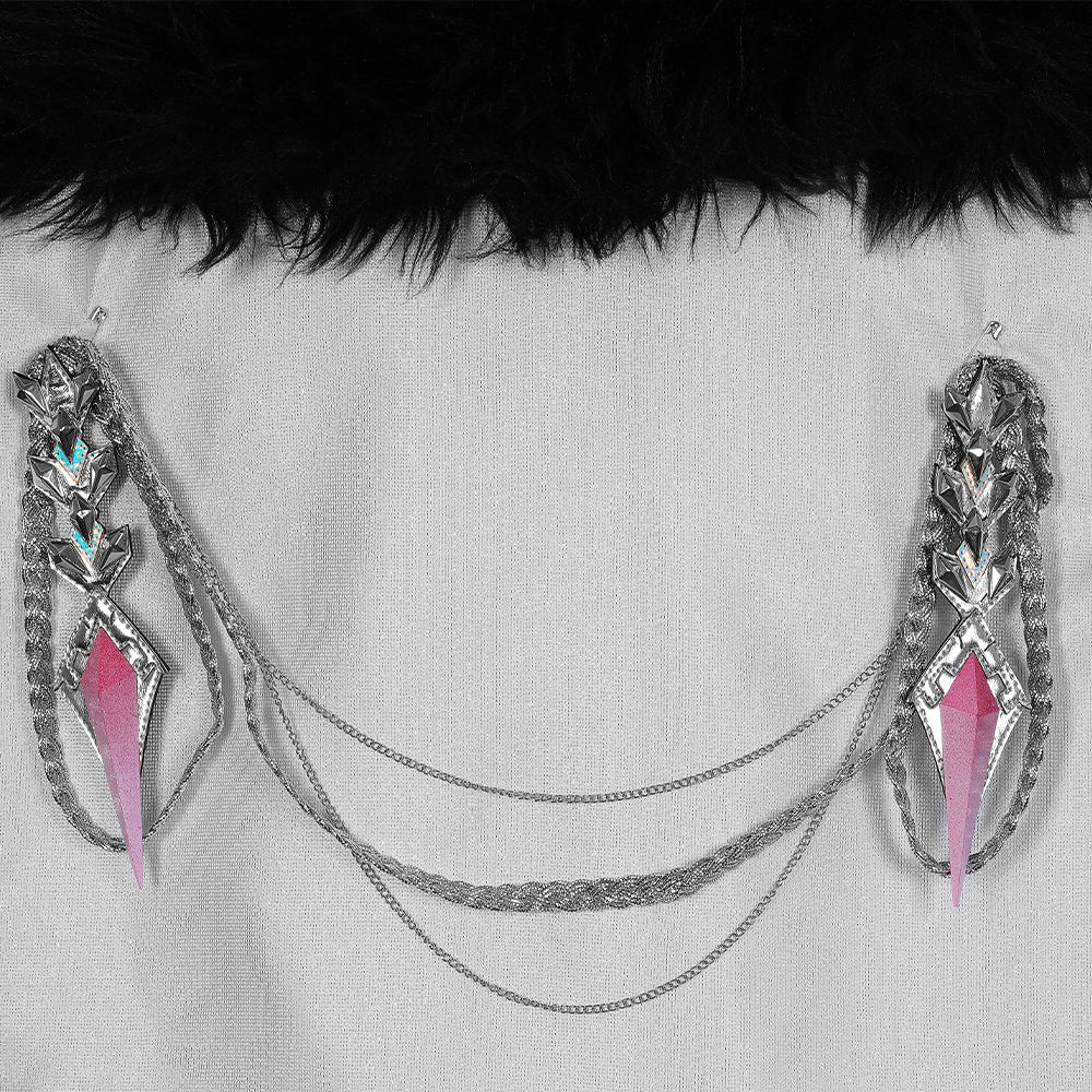 Genshin Impact Плащ Фатуи Костюм для косплея Перр Панталон Тарталья Арлекин Доктор Сандрон Коломбина Регретор