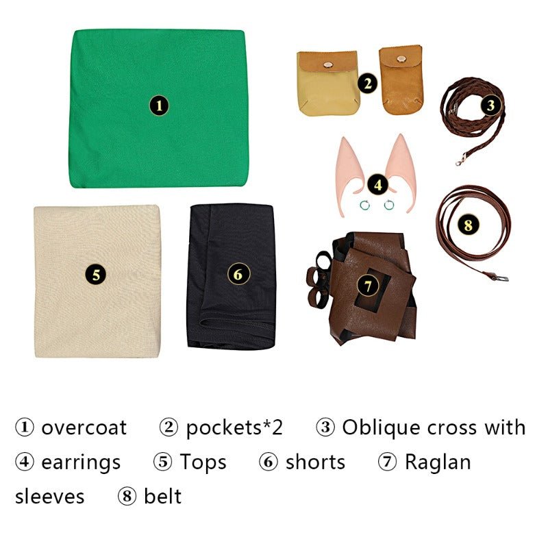 Костюм Линка из Breath of the Wild 2 для взрослых на Хэллоуин