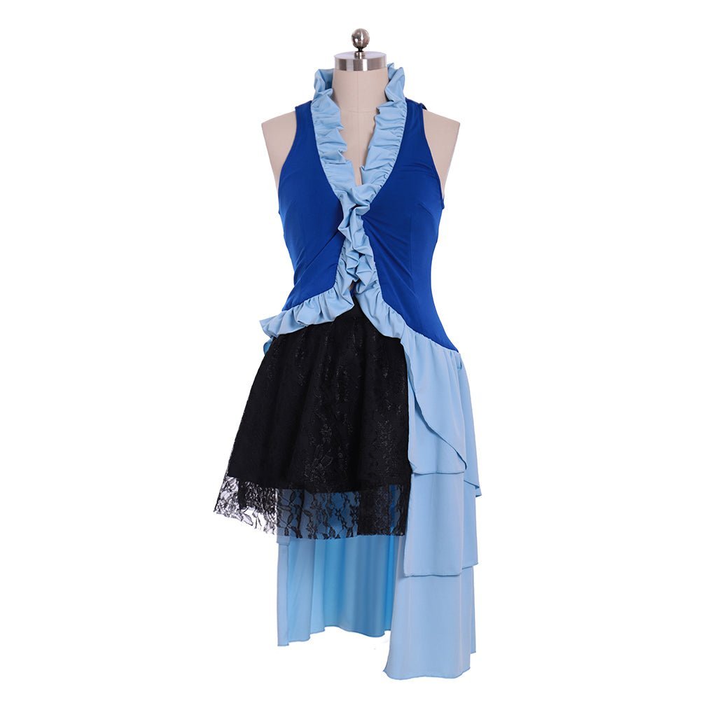 Костюм для косплея Юны Ленне из Final Fantasy X-2 с серьгами