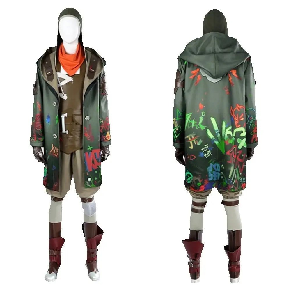 LOL Битва Двух Городов 2 Костюм Экко Аркейн Боевая Форма Полный Набор для Мужчин