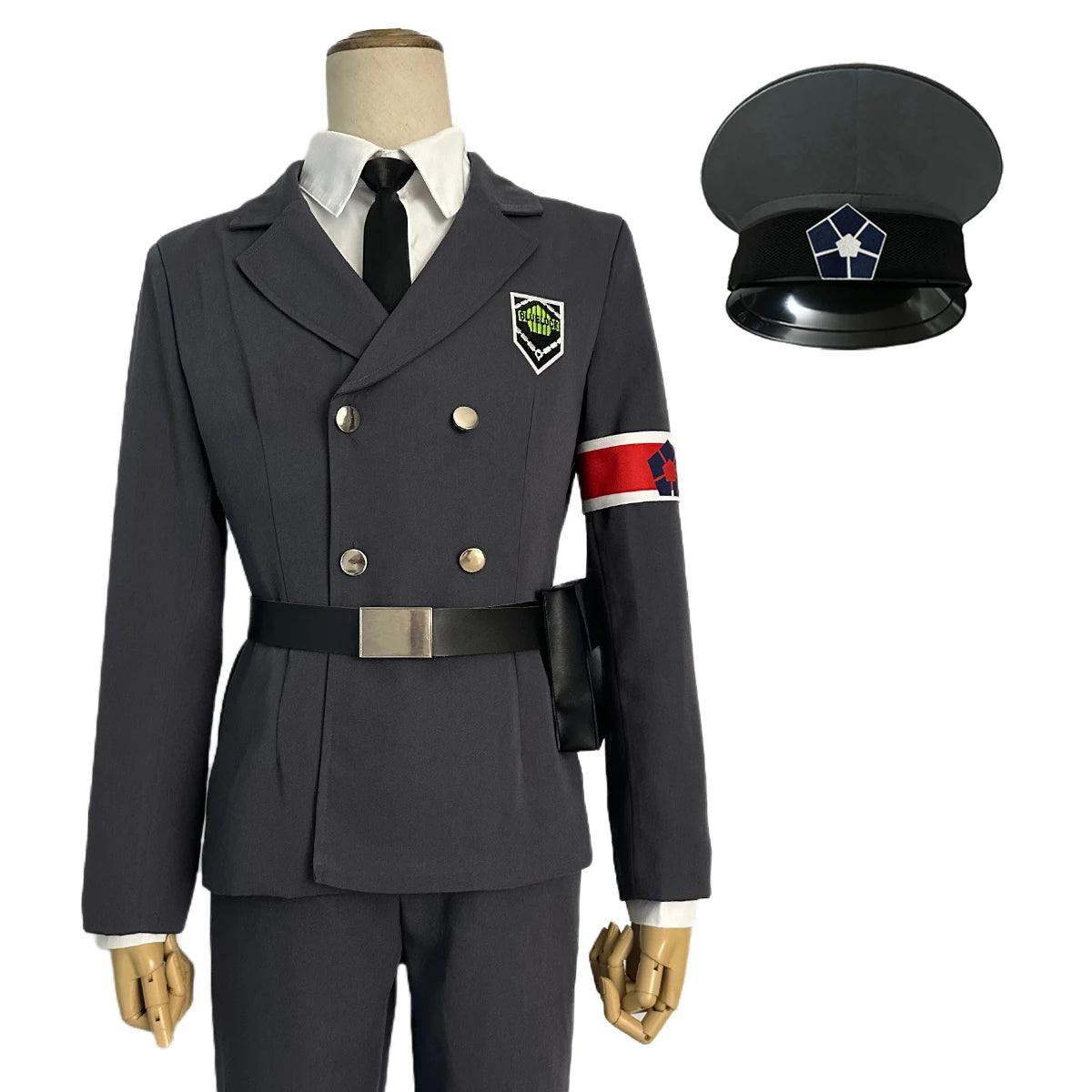 Косплей костюм Blue Lock: Выставочные охранники (Рин Итоши, Исаги, Бачира, Наги и др.) с париком и розовой сеткой