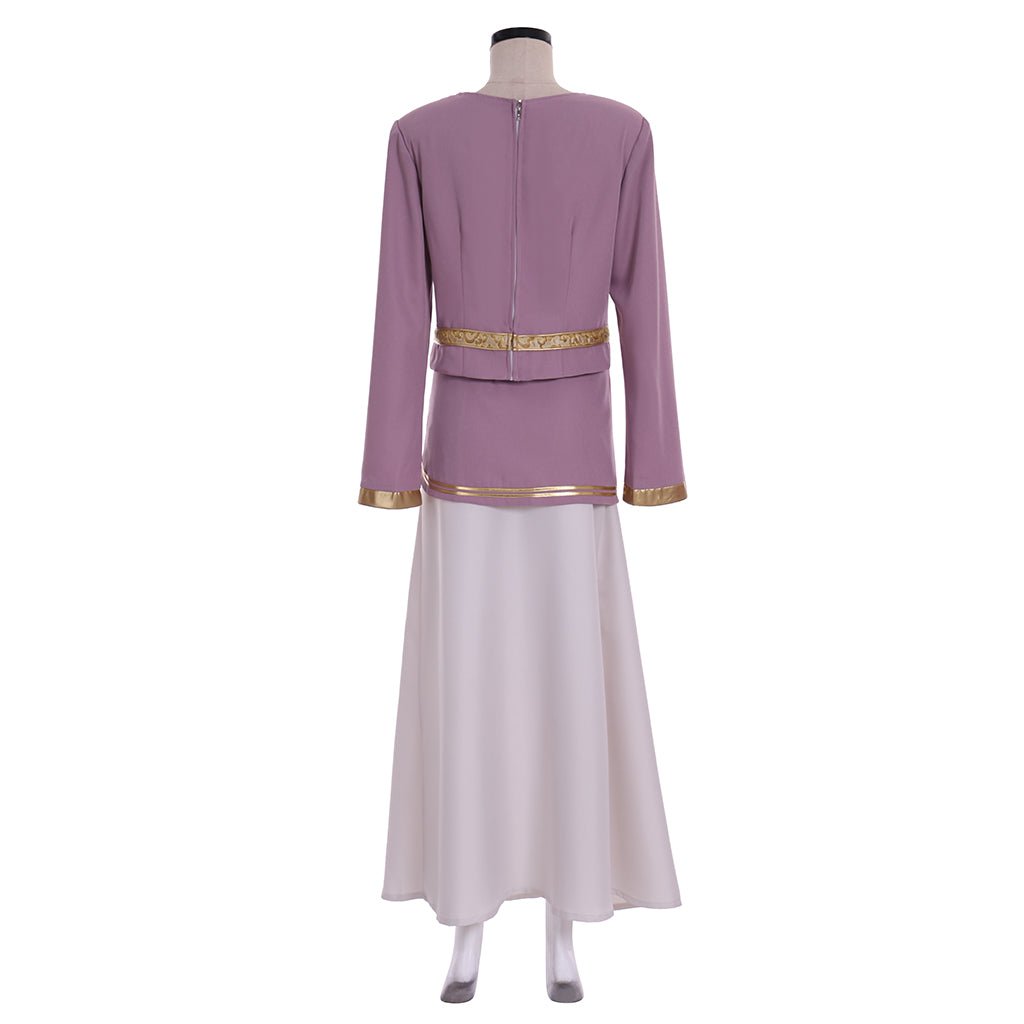 Костюм косплея Авы из Kingdom Hearts III: розовое платье с капюшоном и юбкой для женщин