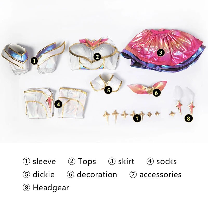 Костюм для косплея Star Guardian Kaisa из игры League of Legends, полный набор с головным убором