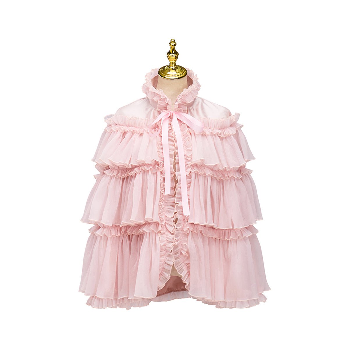 Розовая Короткая Накидка Костюм для Косплея