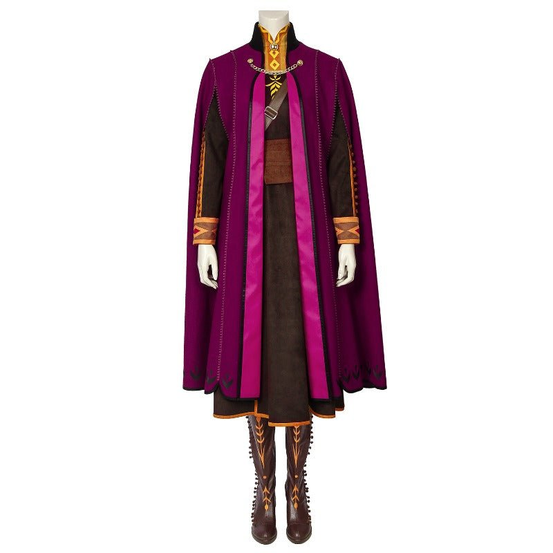 Эпический костюм Анны из Frozen II с обувью - Окунитесь в магию Аренделла