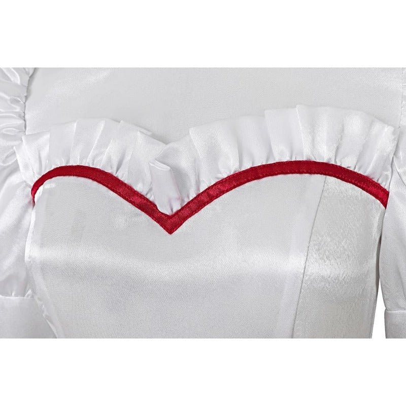 Костюм Призрачной Невесты Аннабель для Хэллоуина Белое Длинное Платье Принцессы