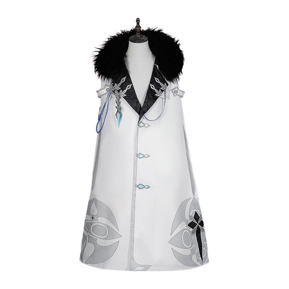 Genshin Impact Плащ Фатуи Костюм для косплея Перр Панталон Тарталья Арлекин Доктор Сандрон Коломбина Регретор