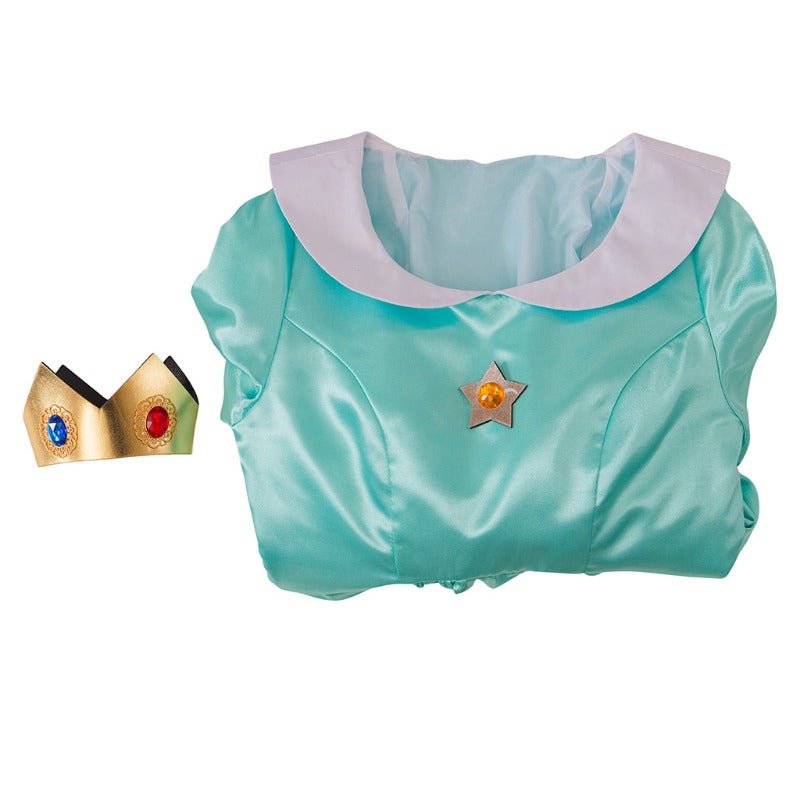 Костюм Принцессы Розалины - Длинное синее платье с короной для женщин и подростков