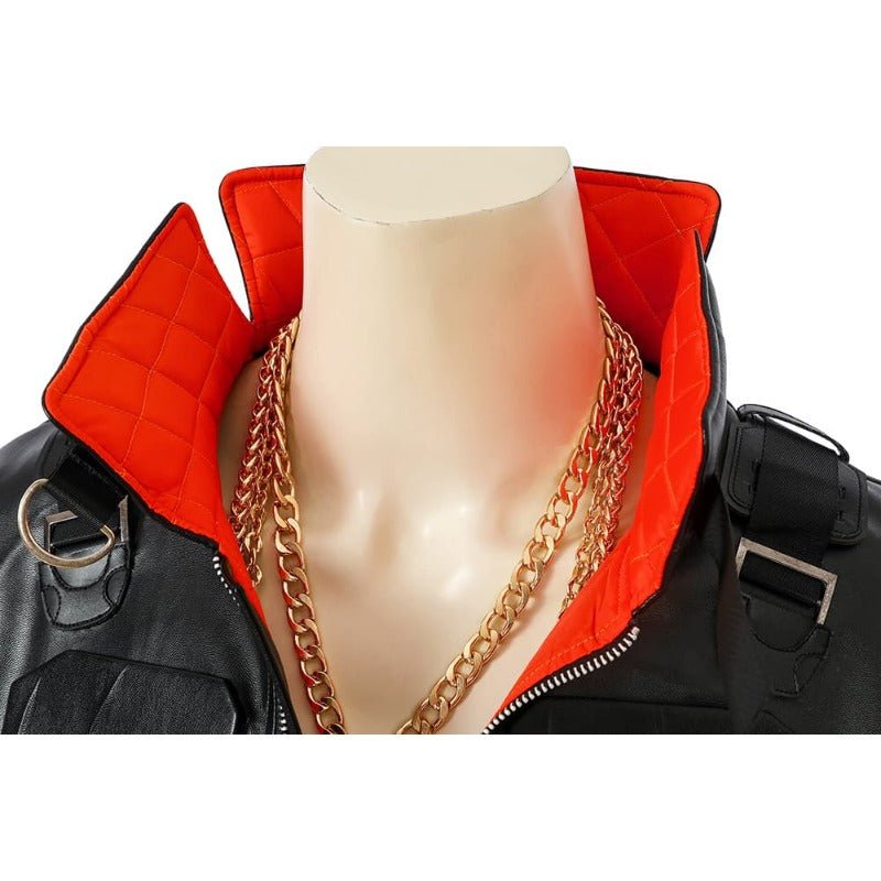 Костюм Джеки 2077 для косплея из искусственной кожи, черный костюм для Хэллоуина и вечеринок