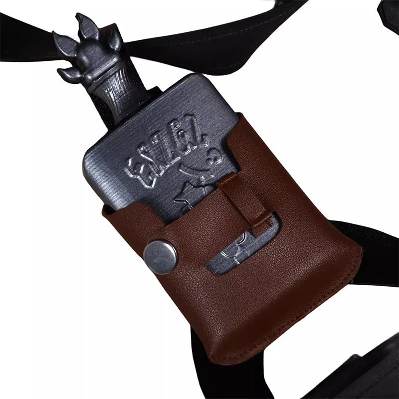 Костюм Галлахера из Honkai Star Rail для мужчин - наряд секьюрити с бутылкой вина