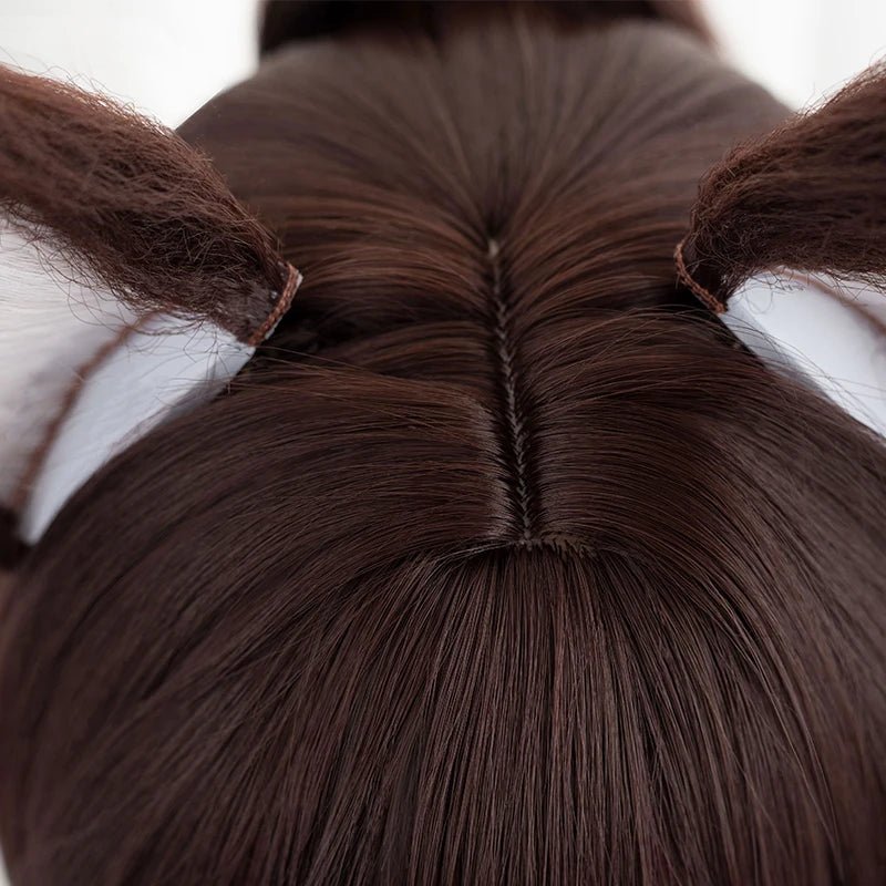 Костюмный парик Honkai Star Rail Tingyun 50см смешанный цвет с ушами термостойкие парики синтетические волосы