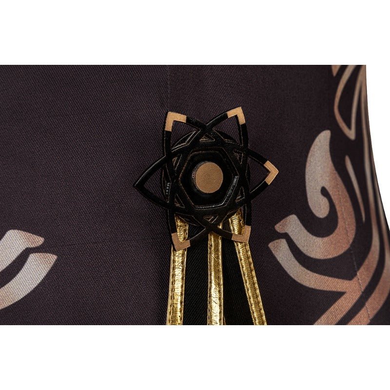 Костюм Ху Тао из Genshin Impact для косплея с шляпой на Хэллоуин