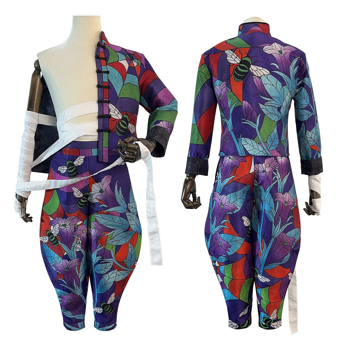 Костюм для косплея Риндо Хайтани из Токио Аниме: парик, куртка с розами, брюки, бинты