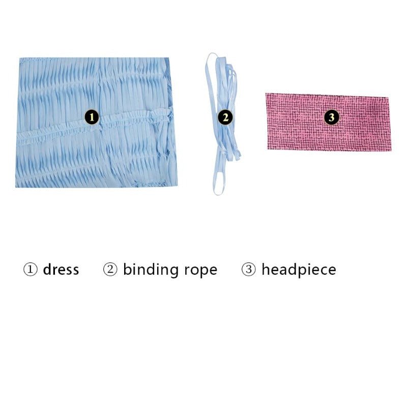 Платье Ариэль Земля Маленькая Русалка 2023 Костюм для Хэллоуина и Вечеринок