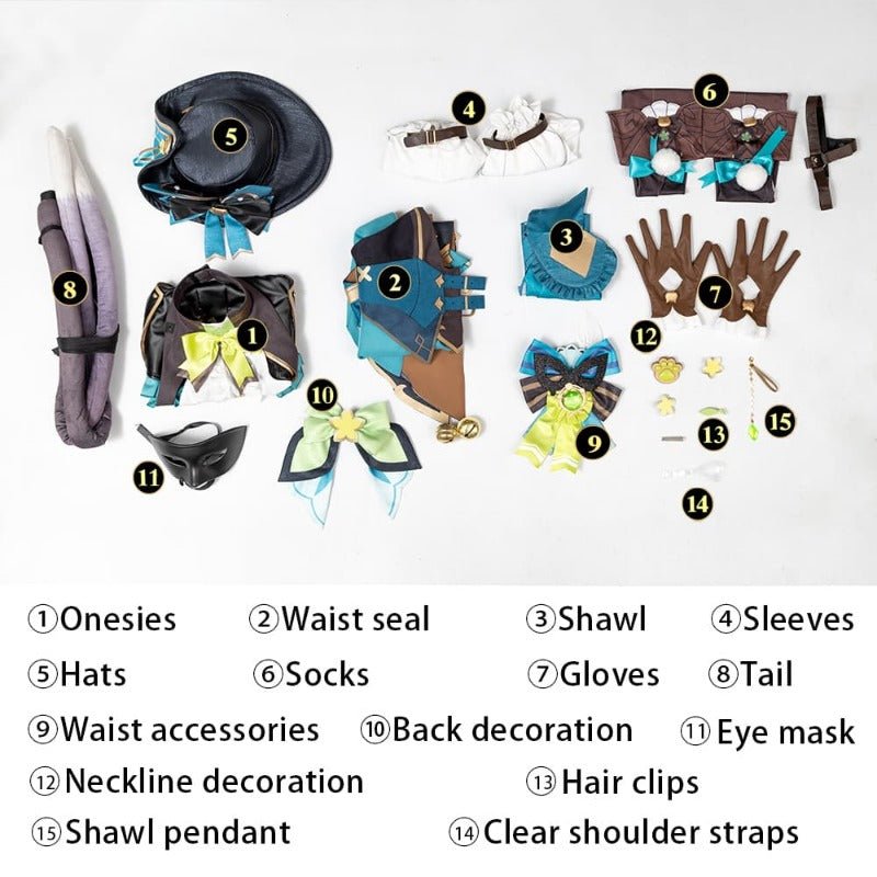 Костюм Киры из Genshin Impact стандартного размера